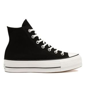 Size 9 platform all black converse